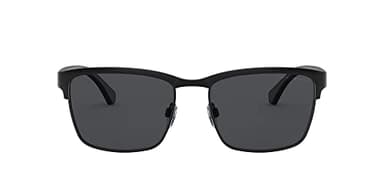 Emporio Armani EA2087 Sunglasses, Matte Black/Grey, 56 mm