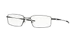 Oakley Men's Ox3136 Top Spinner 4b Rectangular Prescription Eyewear Frames, Polished Black/Demo Lens, 53 mm