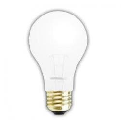 SHATTERPROOF Light Bulb 60 WATTS 10,000 Hours Light Bulb Rough Service Long Life Incandescent Bulb 130 Volts Shatter Resistant A19 Light Bulb