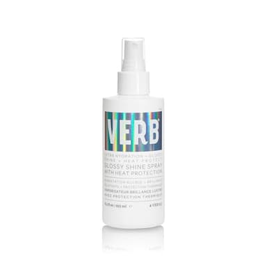 VERB Glossy Shine Spray with Heat Protection - Vegan Paraben Free Moisturizing Hair Spray without Harmful Sulfates for All Hair Types - Adds High Shine and Primes for Styling, 6.5 fl oz