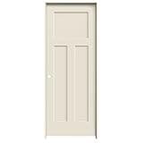 National Door Company ZZ09485R Solid Core Molded Craftsman 3-Panel, Right Hand Prehung Interior Door, 30" x 80"