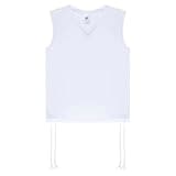 Mefoar Judaica Tzitzit Shirt - Round or V-Neck Tzitzit for Men & Boys Undershirt - Talit Katan (US, Numeric, 7, Regular, White V-Neck)