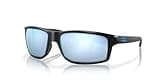 Oakley Men's OO9449 Gibston Square Sunglasses, Matte Black/Prizm Deep Water Polarized, 60 mm