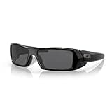 Oakley Gascan OO9014 03-471 Polished Black/Grey Sunglasses Leash + BUNDLE with Designer iWear Eyewear Kit