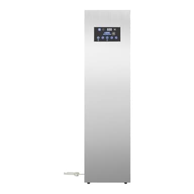 Pemberly Row Steam Dryer Closet, Slim Design, White Finish, Sanitizes Wrinkle-Free Clothes, Deodorizing Feature, Quiet Operation, Fits Bedrooms or Laundry Spaces for Garment Refresh