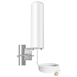 High Gain 10dBi Universal Wide-Band 5G 4G LTE WiFi Outdoor SMA Male Antenna for Mobile Cell Phone Verizon, AT&T, T-Mobile 5G 4G Cellular Modem Router（698-6000MHz）, Boosts RV Home Internet, Slinkdsco