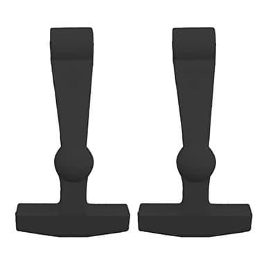 EWONICE 2Pack Replacement Cooler Lid Latches Compatible with Yeti RTIC and Other Related Hard Coolers, Improved Cooler Latches More Durable, Larger, Ergonomically Helps Save Fingers/Knuckles (Black)