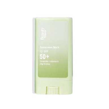Beauty Wavez Face Sunscreen Stick for Sensitive Skin – Broad Spectrum SPF 50+ with Ceramide & Vitamin E – UVA/UVB Protection, Travel Size
