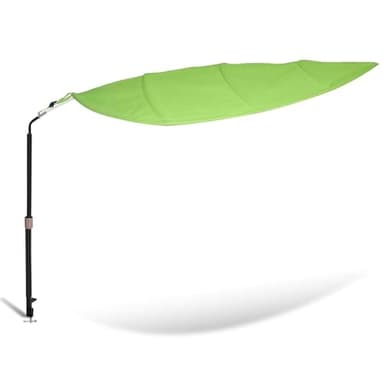P Polerden Green Leaf Office Cubicle Light Shield and Desk Shade (Cubicle Shade) – Adjustable, UV-Resistant – Blocks Overhead Light, Glare and AC Airflow, Ideal for Light Sensitive Workers