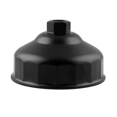 RULLINE 86mm 16 Flutes Oil Filter Wrench, Black, Aluminum, Fits BMW Engines