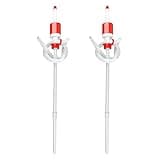 2 Pack | TERA PUMP TRDRUM40 (BPA-Free) Compact Manual Fuel Drum Pump Heavy Duty Portable with Adjustable Length for 55-Gallon Drum Barrels