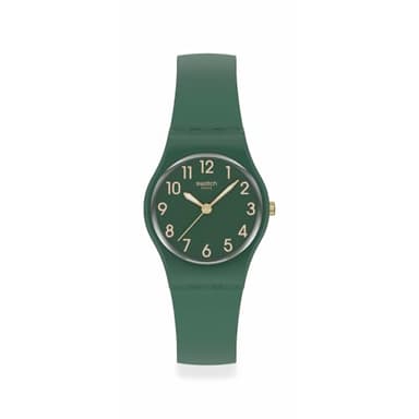 Swatch Lady Women's Watch Casual Polymer Green Quartz Waterproof Notes of Pecan