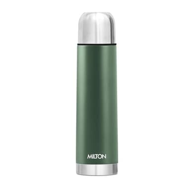 Milton Thermos for Hot Drinks 1000 ml (34 oz), 24 Hours Hot and Cold, Stainless Steel Sport Water Bottle, Double Walled Vacuum Insulated Flask for Hot Coffee, Thermosteel, Leak Proof, Eco-Flip, Green