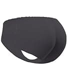 Everbellus Women's Padded Seamless Butt Hip Enhancer Panties Boy Shorts Black M