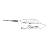 Proctor Silex Easy Slice Electric Knife for Meat Slicing, Poultry, Bread, Crafting Foam and More, Lightweight with Contoured Grip, White, (74312)