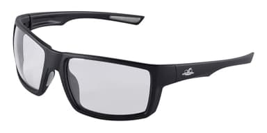 Bullhead Safety Eyewear Sawfish Glasses - Anti-Fog, Lightweight, Impact/Scratch Resistant, UV Blocking Sunglasses for Cycling, Fishing, Driving, Variable Tint/Matte Black