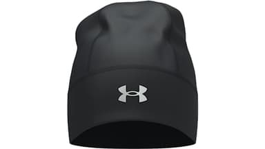 Under Armour Men's Storm Velocity Beanie, (001) Black/Black/Reflective, One Size Fits Most