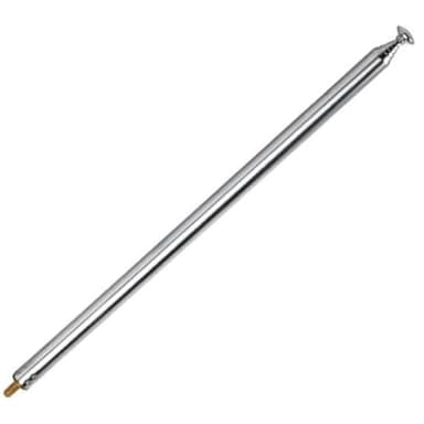 7 Sections Telescopic AM FM Stainless Steel M3 Male Thread Antenna Portable Radio Antenna Replacement Compatible with Home Stereo Receiver AV Audio Video and TV Tuner