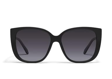 Quay - Womens Sunglasses, Square Lenses with UV Protection, Oversized Sunglasses, Ever After, Matte Black