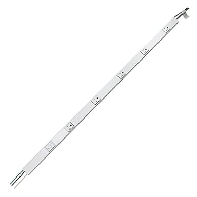 Legrand Wiremold WH20GB306TRGFI6 Plugmold 2000 Series 3 Foot Hardwired Power Strip with 5 Tamper Resistant Outlets and GFCI Protection, White