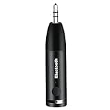 Bluetooth Aux Adapter, Wireless Bluetooth Car Adapter, Mini Portable 3.5mm Aux Receiver for Car, Headphones, Home Stereo Music System (Black)