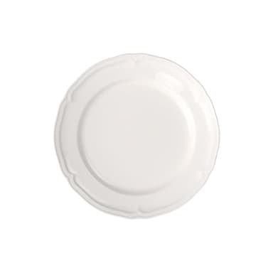 Villeroy & Boch Manoir Collection Dinner Plate, Premium Porcelain, Made in Germany, 10.5 in Diameter, Rich, Creamy White
