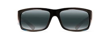 Maui Jim Unisex's World Cup Polarized Rectangle Sunglasses, Marlin/Neutral Grey Polarized, Large Fit