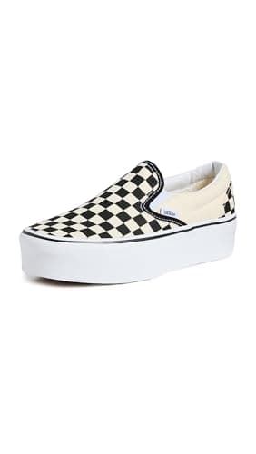 Vans UA Classic Slip-On Stackform Sneakers, CheckerboardBlack/White, 10.5 US Women/9 US Men