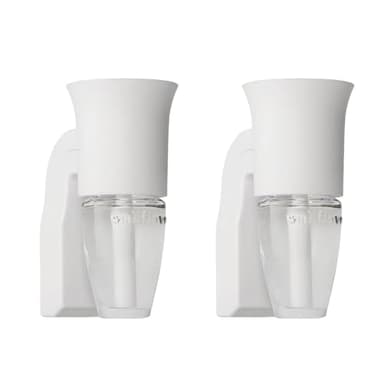 Bath & Body Works Wallflowers Fragrance Plug, White Flare Design, Plug-in Air Freshener Device for Bedrooms, Bathrooms & Living Spaces - 2 Pack