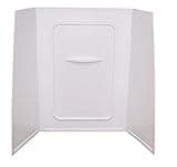 Lippert Replacement 24" x 36" x 62" White Bathtub Wall Surround with Scratch-Resistant ABS Acrylic for RVs, Manufactured Homes, Travel Trailers, 5th Wheels, Motorhomes - WPF243662SPK