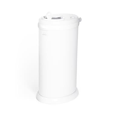 Ubbi Steel Diaper Pail, Odor Locking, No Special Bag Required, Award-Winning, Registry Must-Have, White