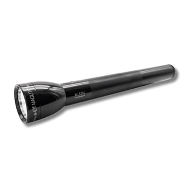 MagLite High Lumens LED Flashlight – ML300L 4-Cell D Flashlight with Adjustable Focus for Precise Beam, Long Battery Life, Water-Resistant for Emergency, Outdoor, and Camping – Black
