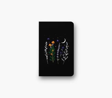 DENIK Flowering Of Consciousness Notebook, 5.25" x 8.25", 144 Lined Pages, Softcover Notebook