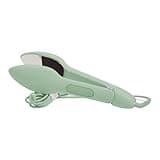 Nori Press Travel Steam Iron - Handheld Iron With Optional Steam Feature - No Ironing Board Required - Easy to Use w/ 6 Fabric Settings - Removes Wrinkles - Green