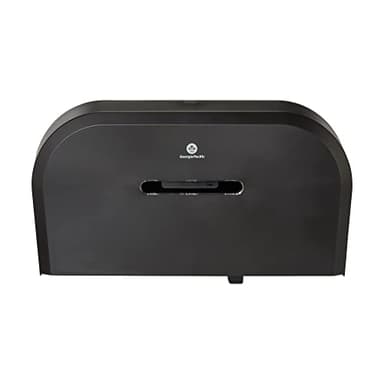 Georgia-Pacific Two-Roll Jumbo Jr. Toilet Paper Dispenser by GP PRO Black 59210 22.1"W x 4.8"D x 12.1" H
