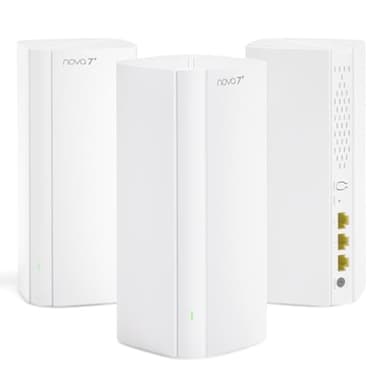 Tenda WiFi 7 Mesh System BE3600 – Dual Band Mesh WiFi System for Home, Covers Up to 6,600 Sq. Ft., Seamless Mesh Network with 3 Gigabit Ports, Supports 160+ Devices, MLO, VPN, 4K QAM, ME3 Pro (3-Pack)