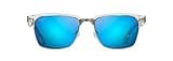 Maui Jim Men's and Women's Kawika Polarized Classic Sunglasses, Crystal/Blue Hawaii, Medium