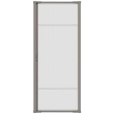 LARSON Brisa Single Sandstone Retractable Screen Door with EZ-Glide System and Secure Locking Latch Handle, Fits 78-in to 79-in Tall x 32-in to 36-in Wide Front Doors