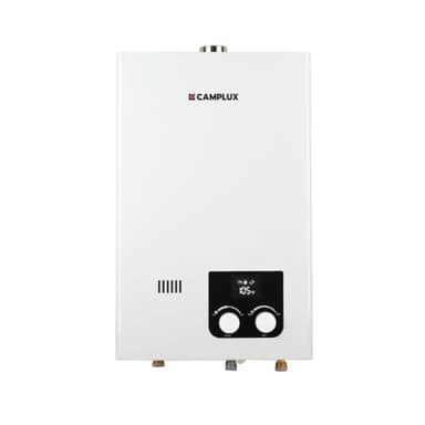 CAMPLUX Propane Tankless Water Heater 2.64 GPM, CM264 Gas Tankless Water Heater Indoor, 68,000 BTU On Demand Instant Hot, White