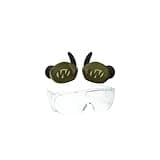 Walkers Enhance Your Experience Silencer BT 2.0 Rechargeable Electronic Earbuds (OD Green) - Noise-Free Shooting - Premium Sound Quality and Comfort Bundle with OTG Safety Glasses (2 Items)