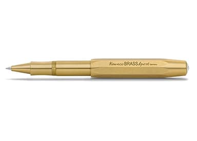 Kaweco BRASS SPORT Gel/Ballpoint Pen I Pen Including 0.7 mm Rollerball Pen Refill for Left-Handed and Right-Handed Users in Classic Design with Ceramic Ball I Gel Rollerball 13.0 cm