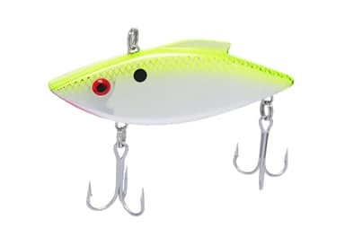 Bill Lewis Lifelike Rat-L-Trap Magnum Trap 3/4 OZ Lipless Crankbait Fishing Wobble Freshwater Lure for Saltwater, Chartreuse Flash