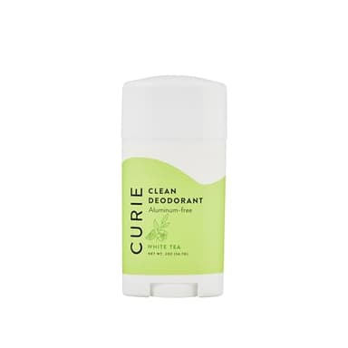 Curie Aluminum Free Deodorant - White Tea 2oz Stick - Natural Deodorant, Paraben Free, Cruelty Free, Non-Toxic