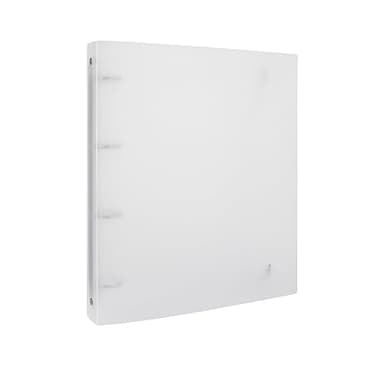 A4 4 Ring Binder Cover Clean Transparent Soft PVC for Refillable Notebook Shell withMatte surfaceforStamp & Die Storage Overall Size（Folded) 27x32.8x4cm/ 10.6x12.9x1.6inch