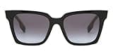 BURBERRY Women's Be4335 Maple Square Sunglasses, Black/Grey Gradient, One Size