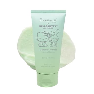 The Crème Shop x Hello Kitty and Friends Centella Calming Foaming Cleanser, Daily Face Wash with Hydrolyzed Hyaluronic Acid, Non-Drying, Korean Skincare (5.07 fl oz)