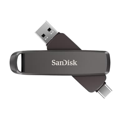 SANDISK 256GB Extreme PRO Dual Drive - Up to 1,000MB/s, USB Type-C, and USB Type-A, High-Performance Flash Drive - SDDDE1-256G-G46