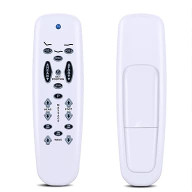 WKOLF Universal Adjustable Bed Replacement Remote for Adjusta Magic E-95 E95 WRLS2Vibe Raven, Compatible with Certain Old Gen Craftmatic, and Certain Okimat or Hb310 Leggett Or Sealy Remotes-White
