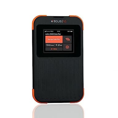 SIMO Solis 5G WiFi Mobile Hotspot for Travel, Local and International Coverage Router, Multi-Carrier Access, No Contract Required, Supports 16 Devices, 1GB/Month Lifetime Data Included (Renewed)