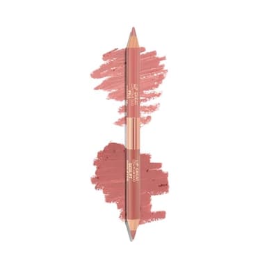 Charlotte Tilbury Lip Cheat Contour Duo - Dual-Sided Lip Liner Pencil to Sculpt & Fill for an Easy Contour Effect - Helps Prevent Lipstick Feathering - Fair